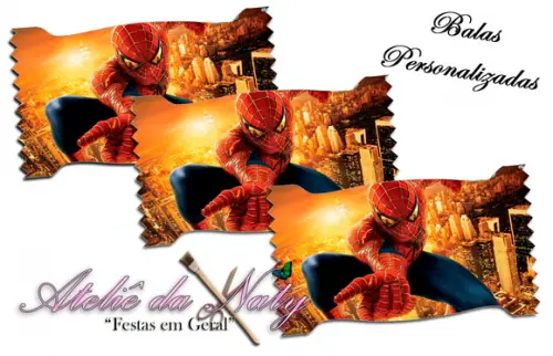 Bala Personalizada - Spiderman