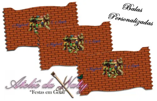 Balas Personalizadas - Tartarugas Ninjas