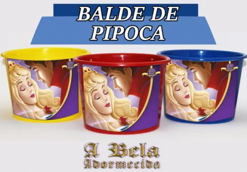 Baldinho Para Pipoca - Bela Adormecida