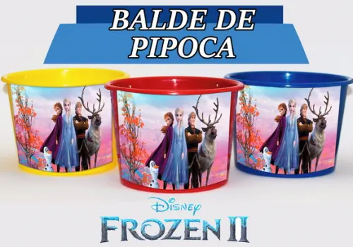 Baldinho Para Pipoca - Frozen 2