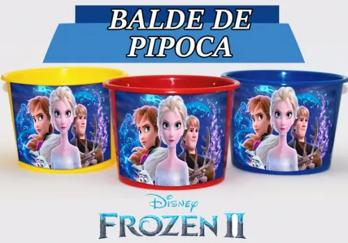 Baldinho Para Pipoca - Frozen 2