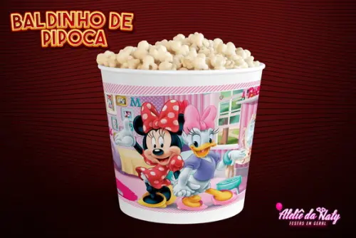 Baldinho para Pipoca - Minnie