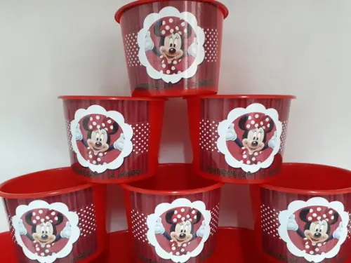 Baldinho Para Pipoca - Minnie Mouse