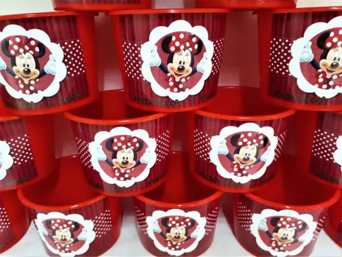 Baldinho Para Pipoca - Minnie Mouse