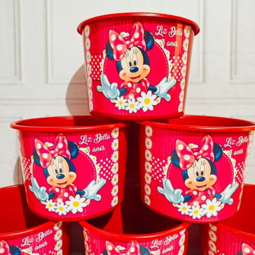 Baldinho para Pipoca - Minnie