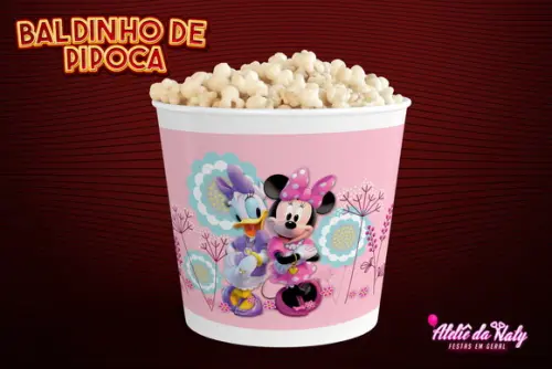 Baldinho para Pipoca - Minnie