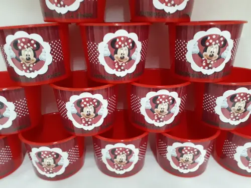 Baldinho Para Pipoca - Minnie Mouse