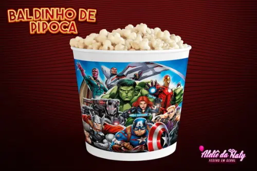 Baldinho para Pipoca - Vingadores