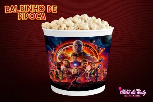 Baldinho para Pipoca - Vingadores