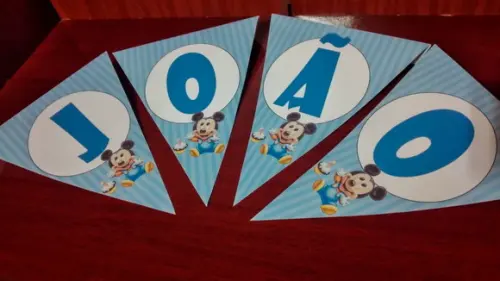Bandeirola - Baby Mickey
