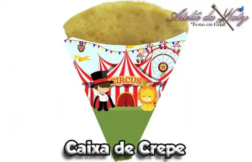 Caixa para Crepe - Circo