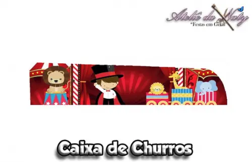 Caixa para Churros - Circo