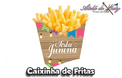 Caixinha de Fritas - Festa Junina