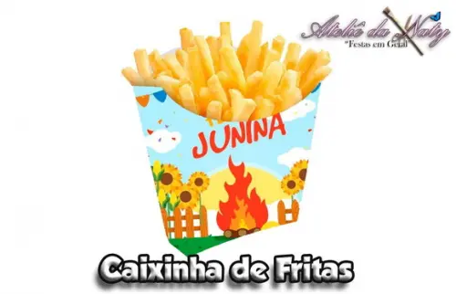 Caixinha de Fritas - Festa Junina