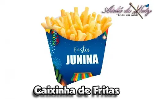 Caixinha de Fritas - Festa Junina