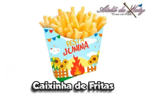 Caixinha de Fritas - Festa Junina