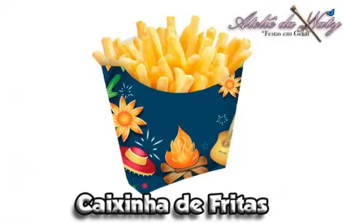 Caixinha de Fritas - Festa Junina
