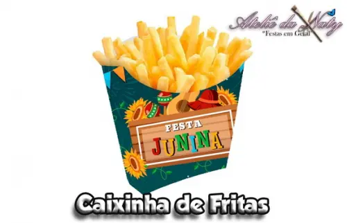 Caixinha de Fritas - Festa Junina