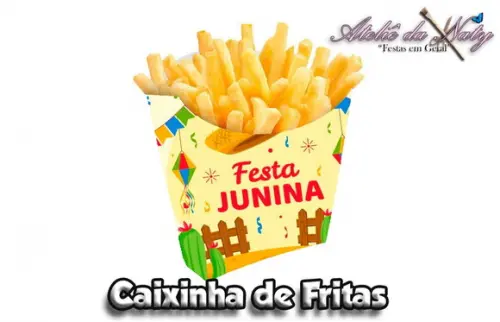 Caixinha de Fritas - Festa Junina