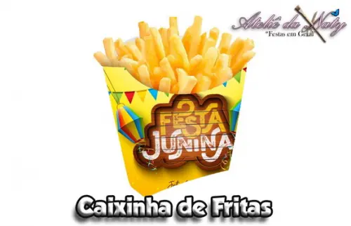Caixinha de Fritas - Festa Junina