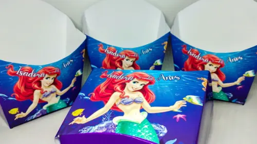 Caixinha de Fritas - Pequena Sereia
