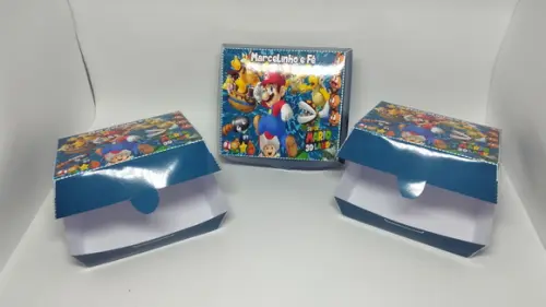 Caixinha de Hambúrguer - Mario