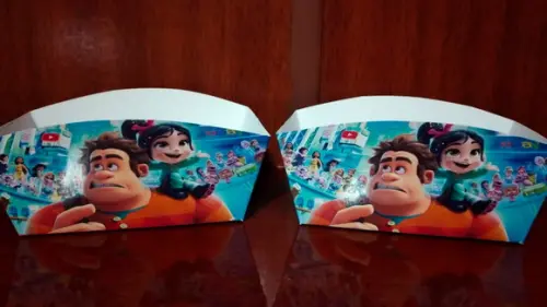 Caixinha de Mini Hot Dog - Detona Ralph