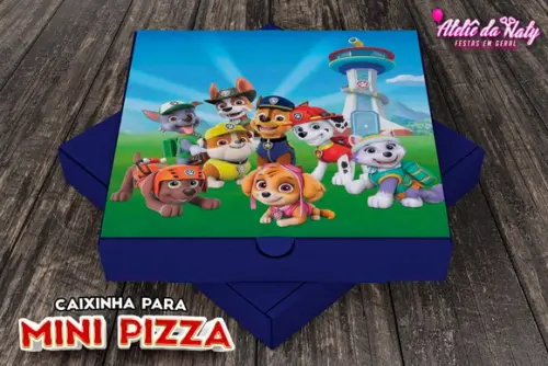 Caixinha de Mini Pizza - Patrulha Canina
