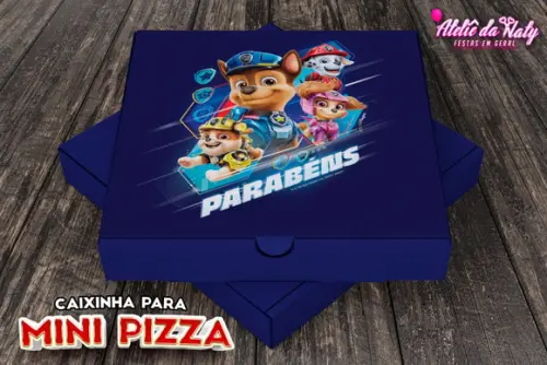 Caixinha de Mini Pizza - Patrulha Canina