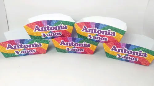 Caixinha Hot Dog - Arco Íris