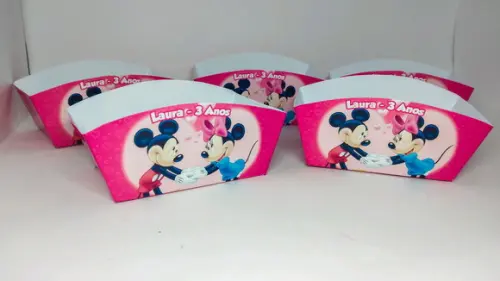 Caixinha Hot Dog - Mickey e Minnie
