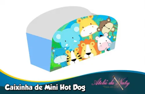Caixinha Hot Dog - Safari