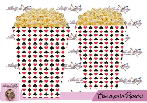 Caixinha Para Pipoca - Alice no País das Maravilhas