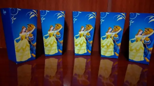 Caixinha Para Pipoca - Bela e a Fera