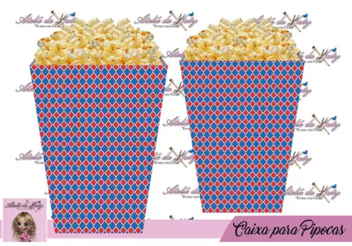 Caixinha Para Pipoca - Branca de Neve