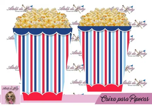 Caixinha Para Pipoca - Circo