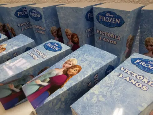 Caixinha para Pipoca - Frozen