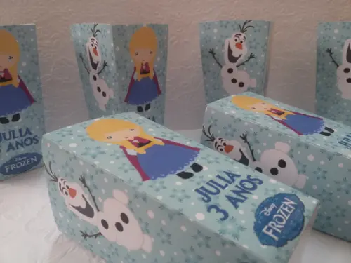 Caixinha Para Pipoca - Frozen