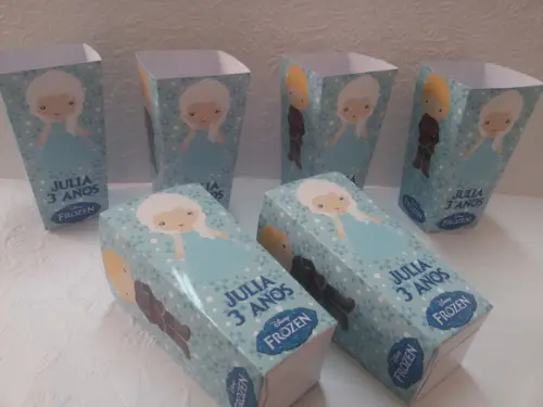 Caixinha Para Pipoca - Frozen