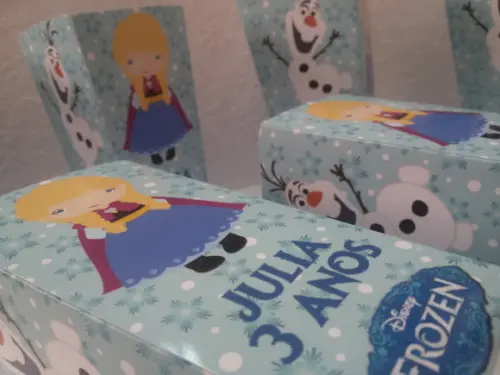 Caixinha Para Pipoca - Frozen