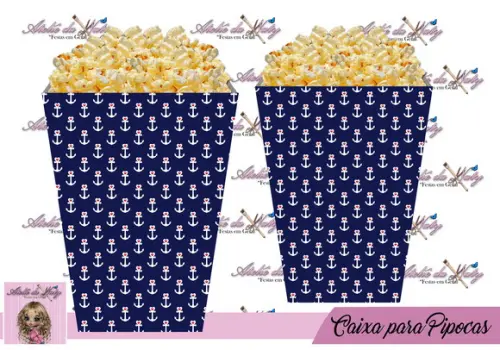 Caixinha Para Pipoca - Marinheiro