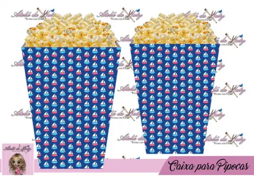 Caixinha Para Pipoca - Marinheiro