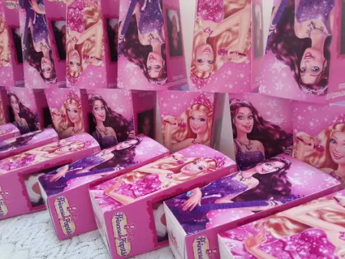 Caixinha para Pipoca Barbie