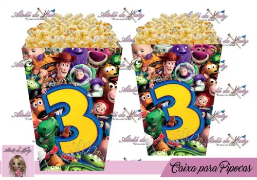 Caixinha Para Pipoca - Toy Story