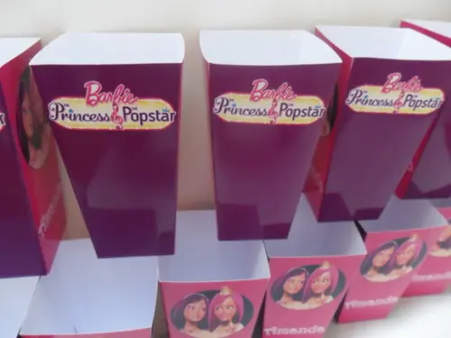 Caixinha Para Pipoca Barbie