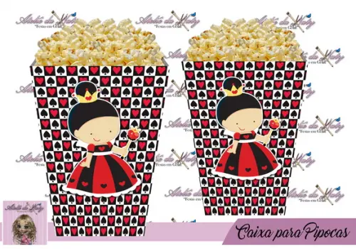 Caixinha Para Pipocas - Alice