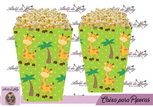 Caixinha Para Pipocas - Safari