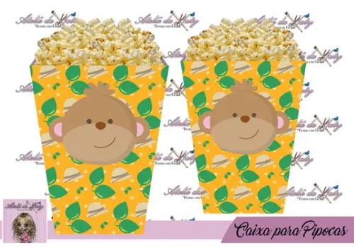 Caixinha Para Pipocas - Safari