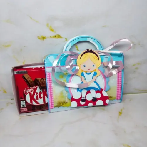 Caixinha Porta Chocolate - Alice no País das Maravilhas