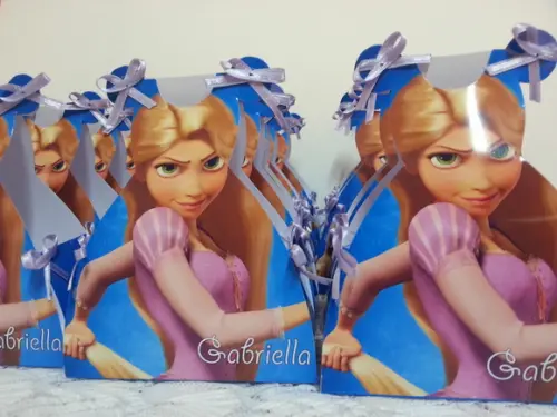 Caixinha Vestidinho Tangled